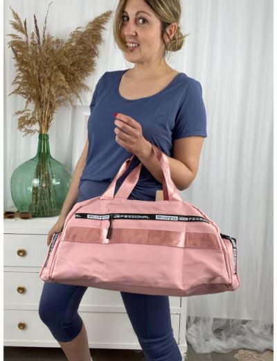 bolsa deporte rosa