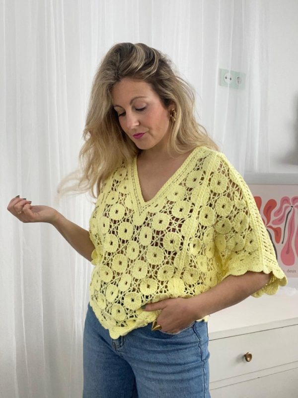 jersey calado amarillo