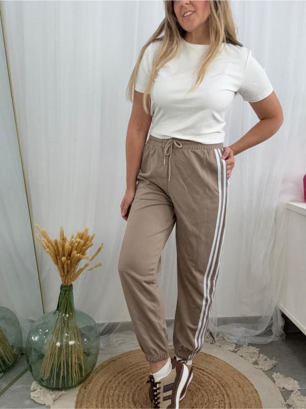 Pantalón deportivo marrón mujer