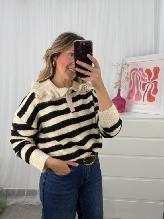 jersey con pelito bicolor