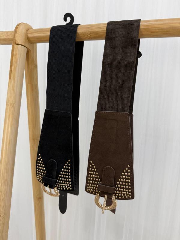 cinturón ancho negro