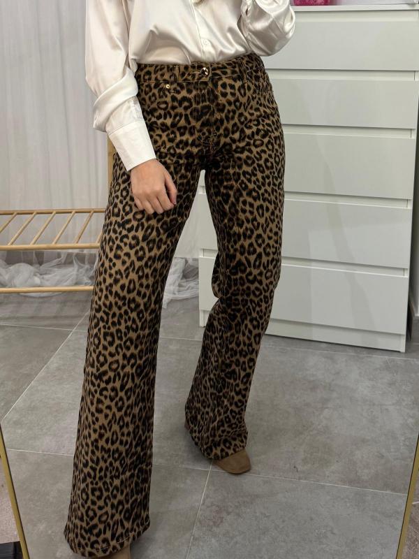 pantalón vaquero leopardo mujer