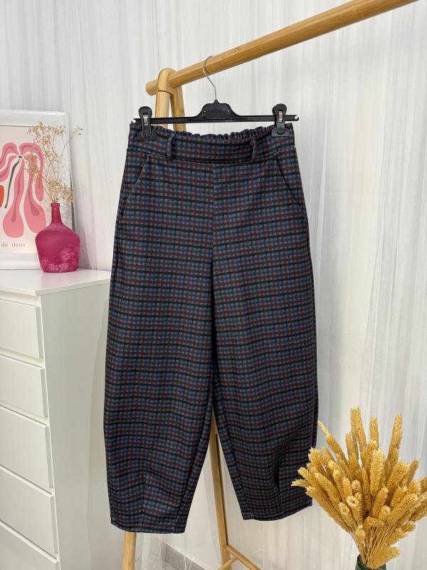 pantalon ballon de cuadros