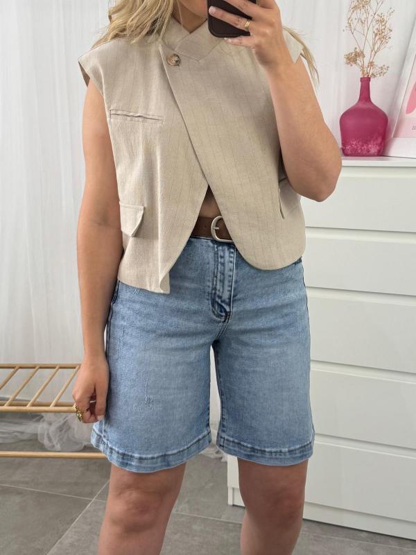 bermudas vaqueras con cinturón