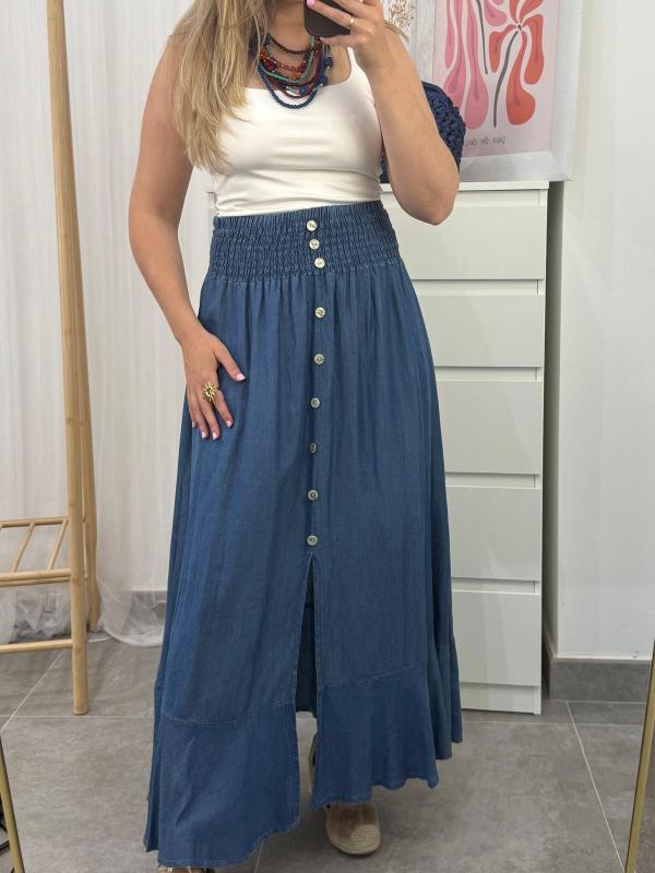 falda larga vaquera