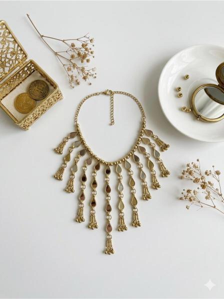 collar cascada espejos