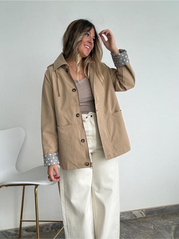 gabardina corta