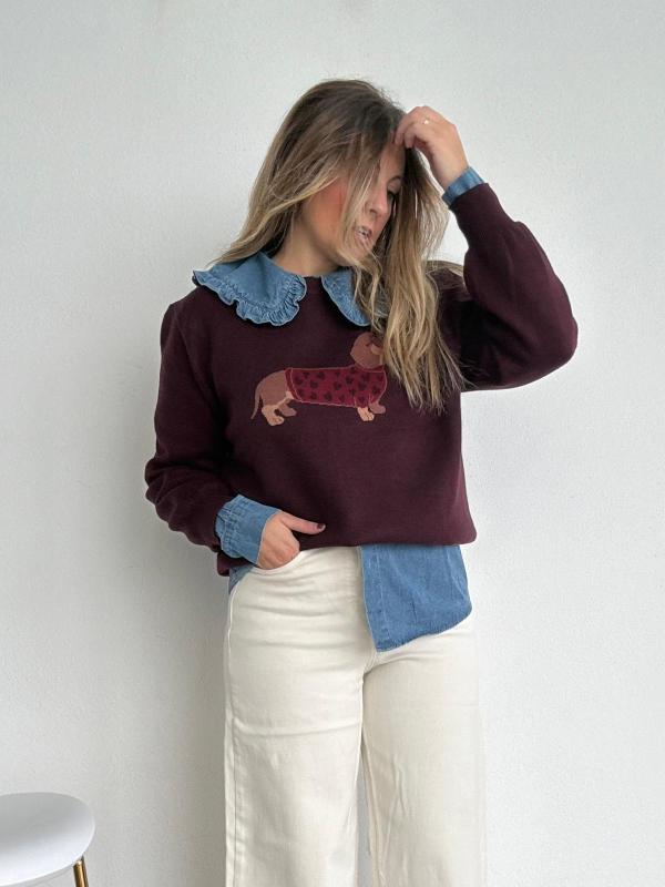 jersey perrito burdeos